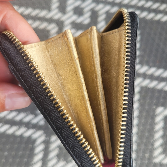 Kate Spade Black Embossed Black Wallet - Picture 4 of 9